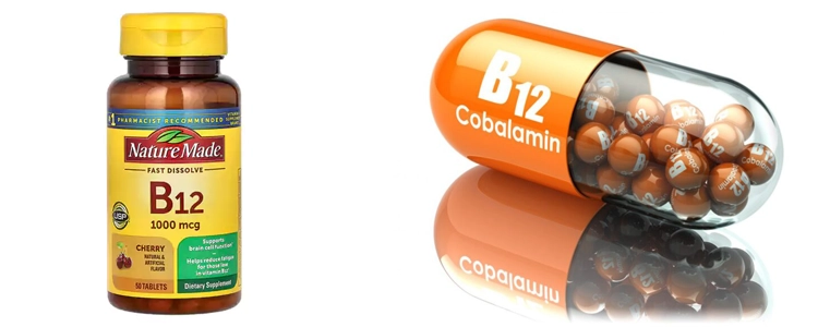 قرص زیر زبانی ویتامین b12 نیچرمید حاوی طعم گیلاس