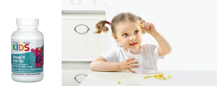 قرص امگا 3 کودک Kid’s Omega با طعم توت‌فرنگی طبیعی