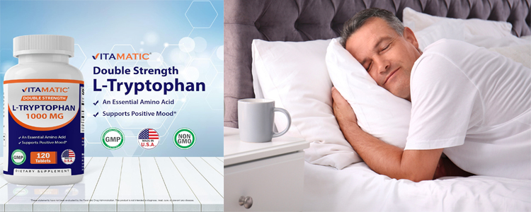 خرید قرص ال تریپتوفان L-Tryptophan از برند Vitamatic