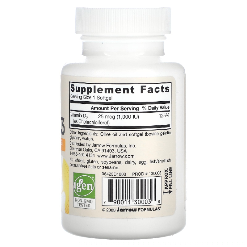 مکمل ویتامین دی 3 Vitamin D3 Extra Strength از برند Jarrow Formulas