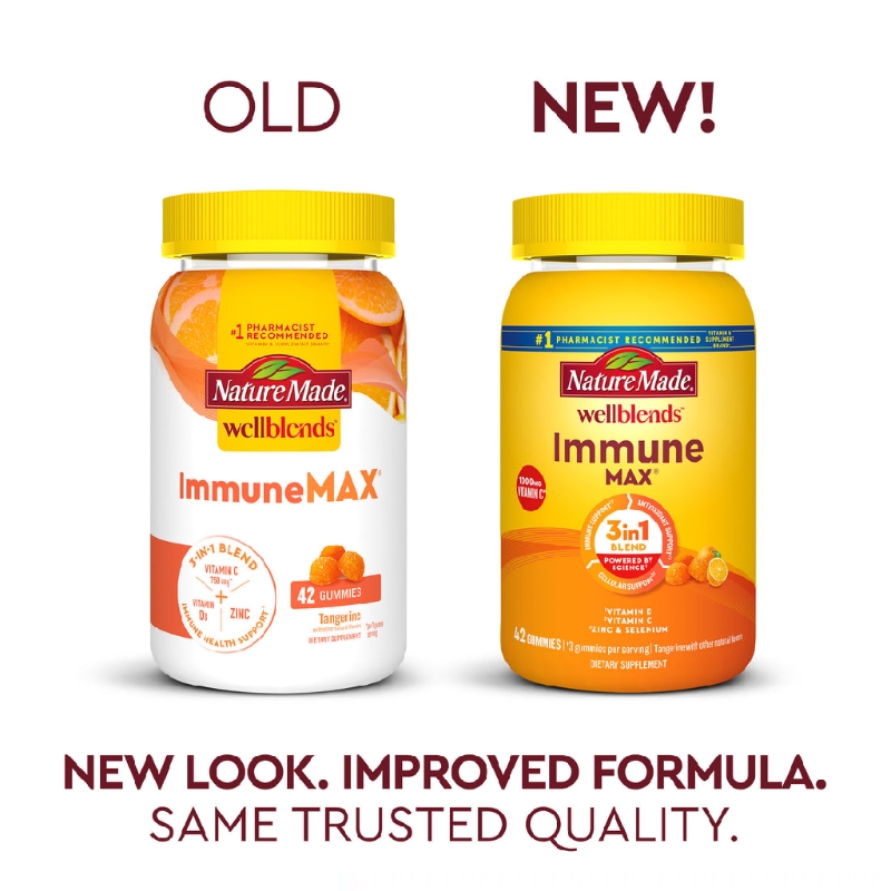 مکمل سیستم ایمنی Wellblends™ Immune MAX® Gummies از برند Nature Made