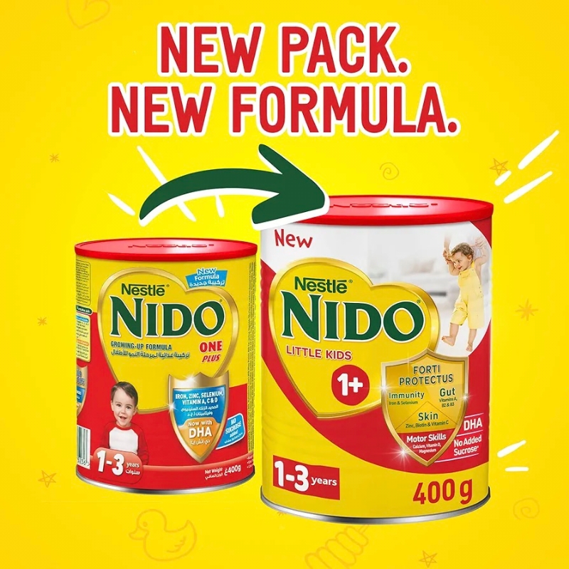 مکمل Nido NESTLE One Plus برای تقویت رشد مغز و استخوان‌های کودکان نوپا