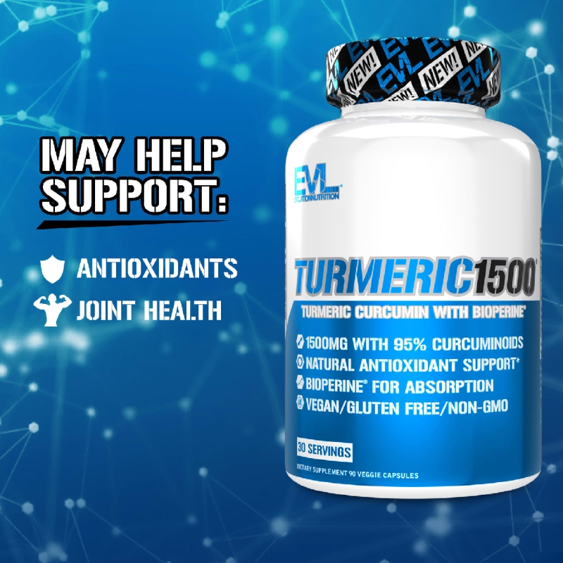 مکمل گیاهی زردچوبه با بیوپرین Turmeric 1500®, Turmeric Curcumin with BioPerine®