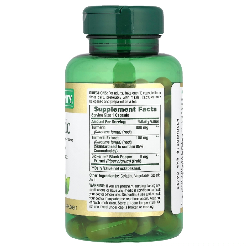 کپسول زردچوبه پلاس با عصاره فلفل سیاه Turmeric Plus Black Pepper Extract
