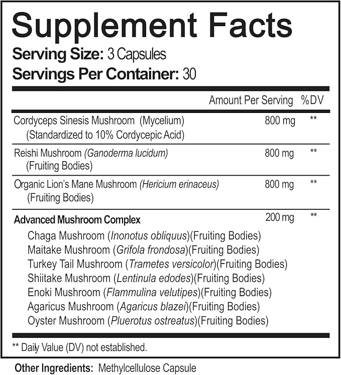 مکمل قارچ نوتریشن Nutrivein Mushroom Supplement