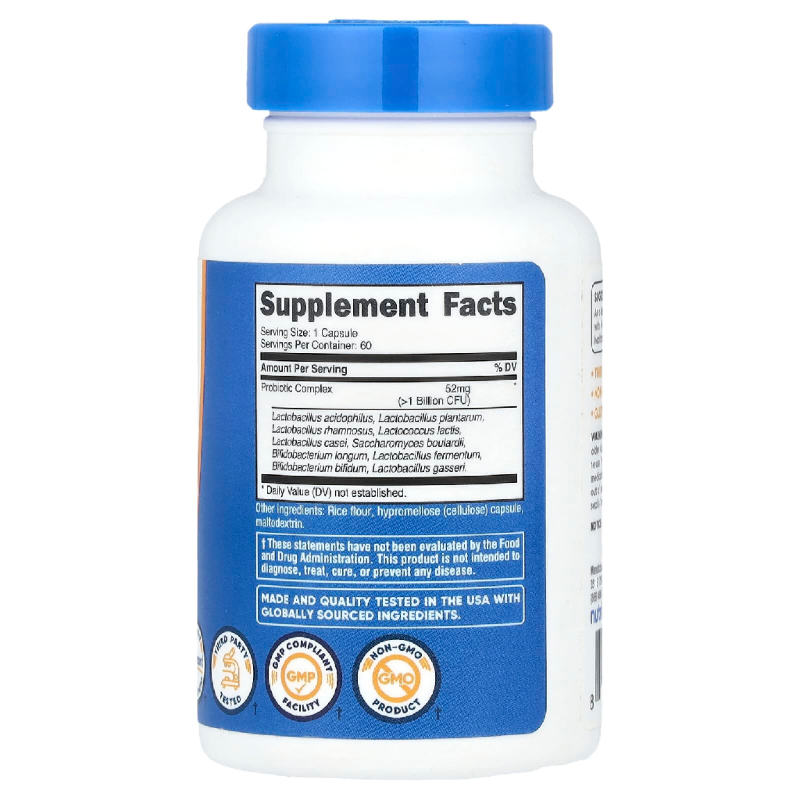مکمل پروبیوتیک کامپلکس Probiotic Complex از برند Nutricost