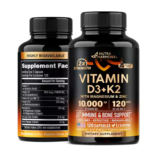 کپسول ویتامین D3 از برند NUTRAHARMONY