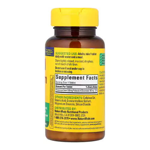 پتاسیم نیچرمید Nature Made Potassium Gluconate