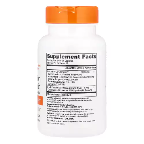 کپسول زردچوبه کورکومین دکتربست Doctor's Best