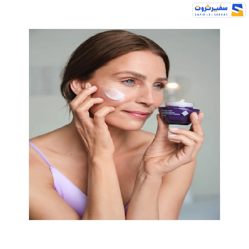 کرم شب ضد چروک بالای 50 سال آون Avon anew night cream