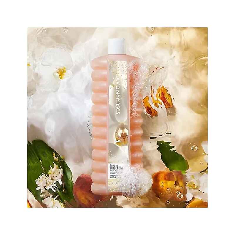 شامپو کف وان هلو وانیل آون avon simply luxurious peach bubble bath