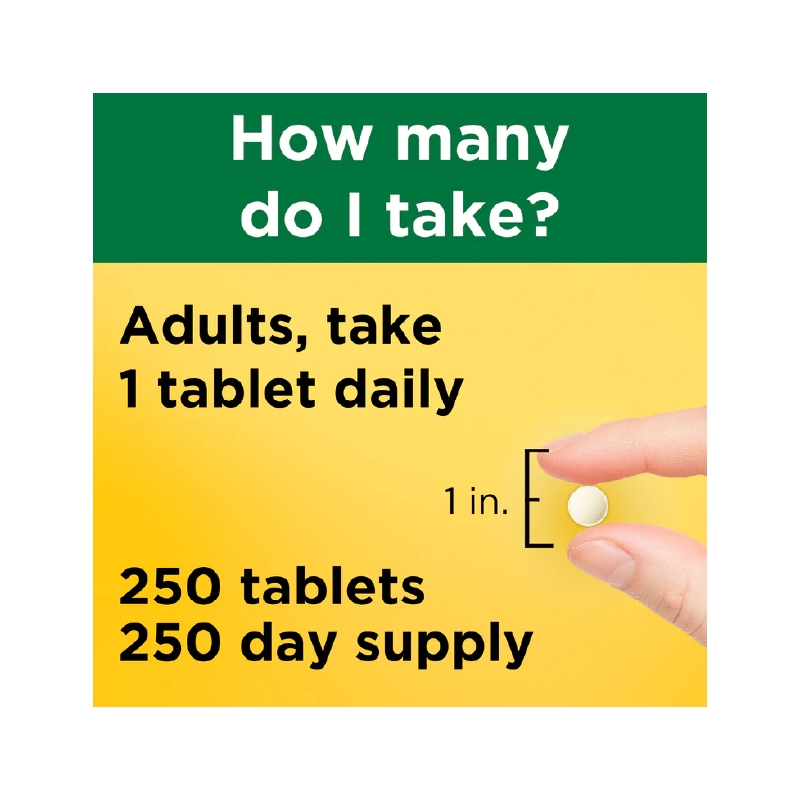 قرص اسید فولیک 400 میکروگرم نیچرمید 250 عدد nature made folic acid