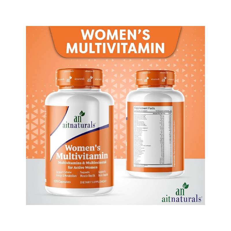 کپسول مولتی ویتامین زنانه Aitnaturals
