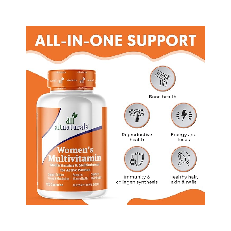 کپسول مولتی ویتامین زنانه Aitnaturals
