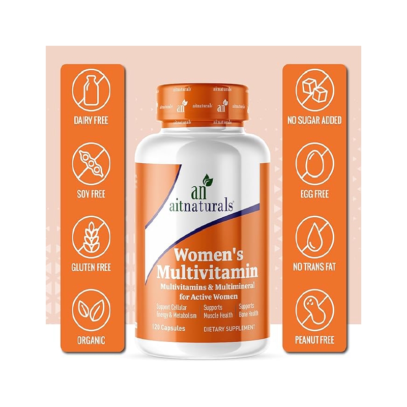 کپسول مولتی ویتامین زنانه Aitnaturals