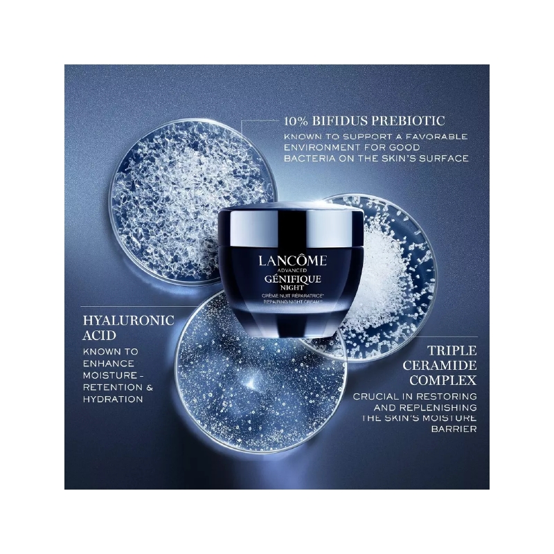 کرم شب بازسازی کننده ژنفیک لانکوم advanced génifique night cream