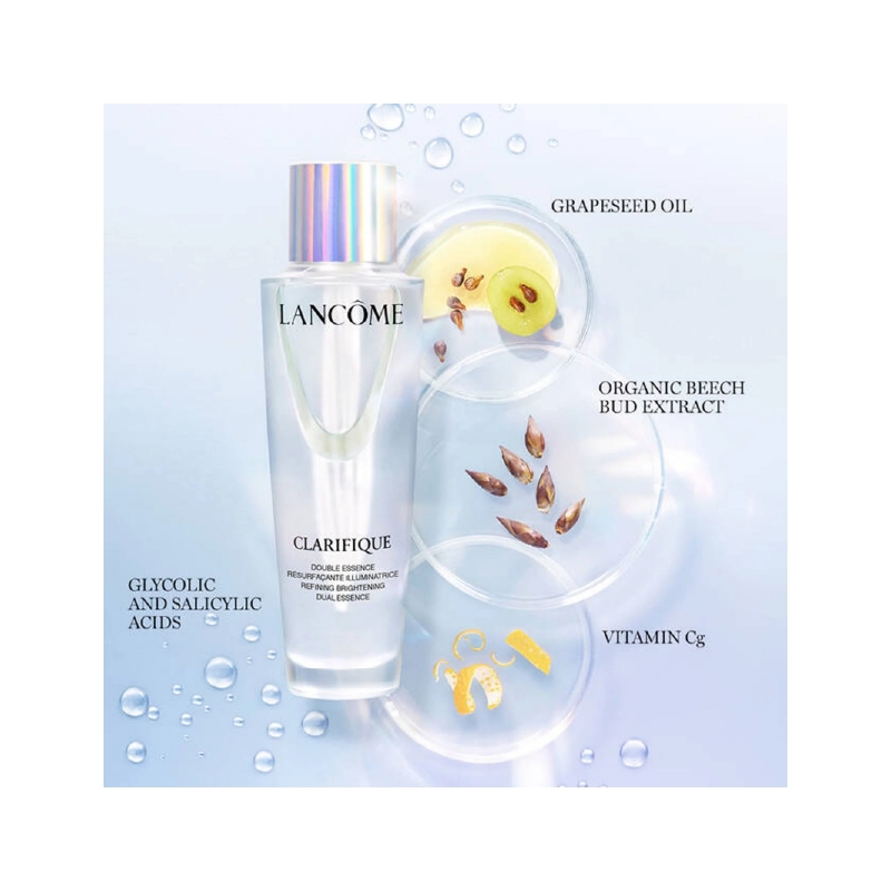اسانس شفاف کننده و تصفیه کننده صورت لانکوم clarifique dual essence