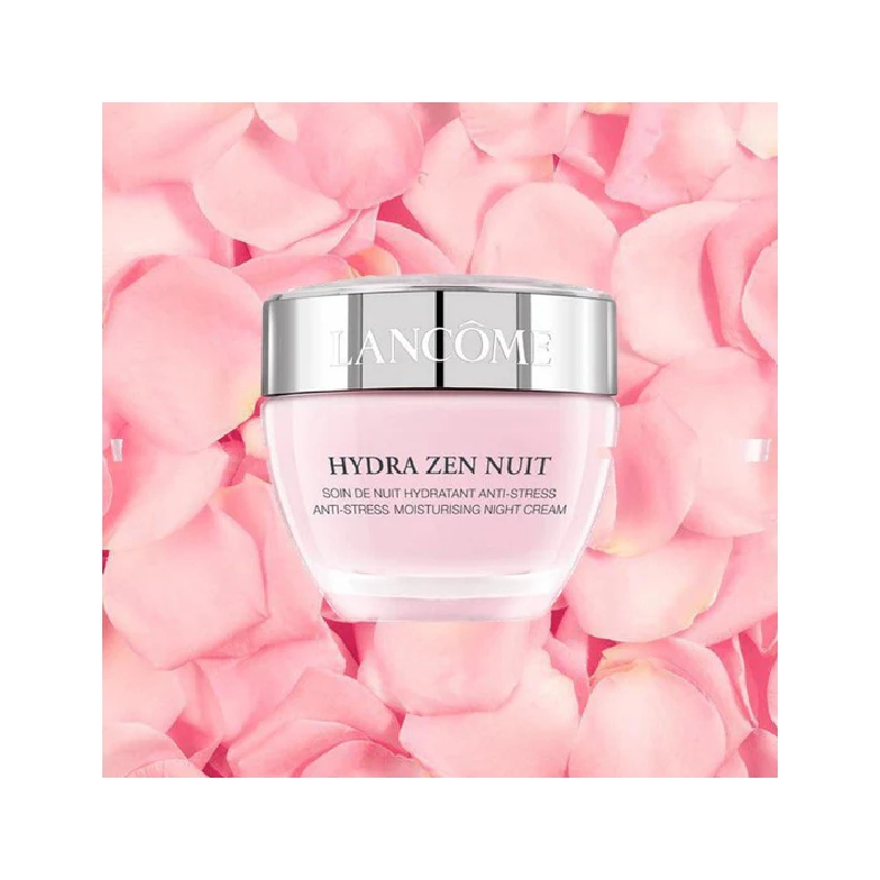 لانکوم کرم شب مرطوب کننده ضد استرس هیدرازن hydra zen anti-stress nuit