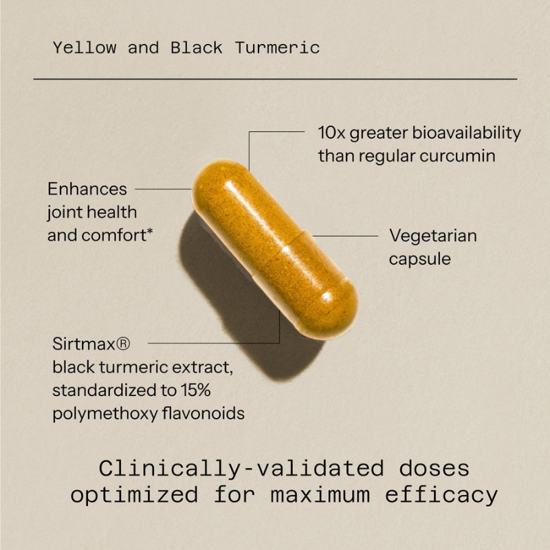 مکمل زردچوبه زرد و سیاه با کورکومین Telow and Black Turmeric with Curcumin SR برند Quality Of Life