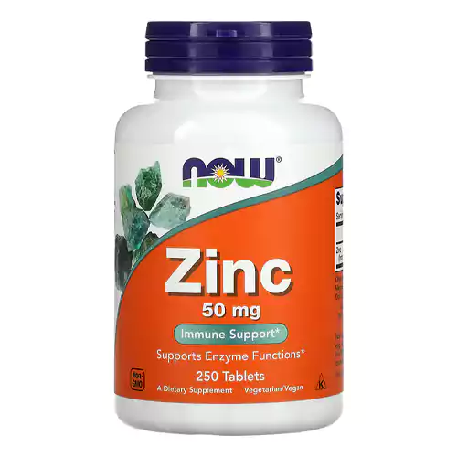 زینک ناو 250 عددی NOW Zinc 50mg