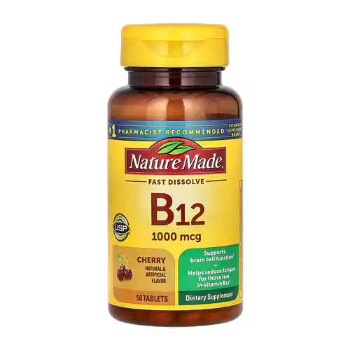 مکمل ویتامین B12 زیرزبانی طعم گیلاس (1000میکروگرمی) 50 عددی
