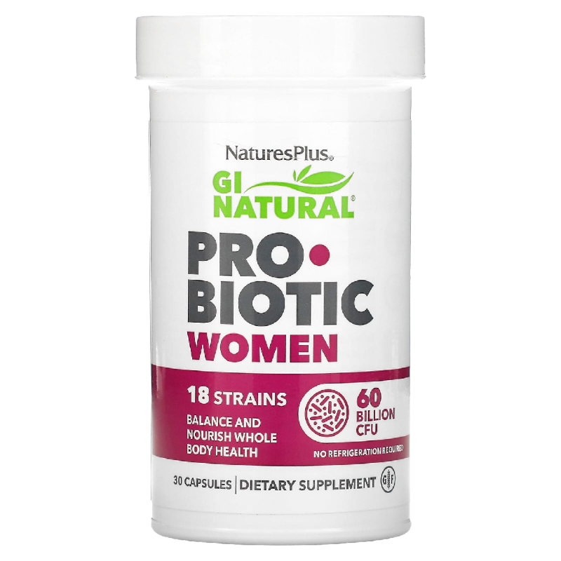 مکمل پروبیوتیک طبیعی GI Natural Probiotic Women از برند NaturesPlus