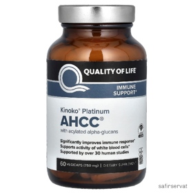 قیمت کپسول کینوکو پلاتینیوم AHCC آمریکایی 60 تایی